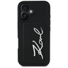 Etui Karl Lagerfeld HC Grained PU         Cardslot Metal Signature do iPhone 16 czarny