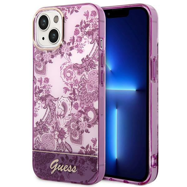 Guess GUHCP14MHGPLHF iPhone 14 Plus/ 15 Plus 6.7" fuksja/fuschia hardcase Porcelain Collection