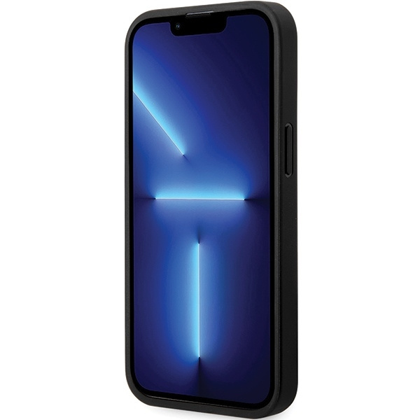 Etui BMW Leather Carbon na iPhone 13 Pro / iPhone 13 - czarne