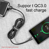 Kabel Baseus Cafule USB-A / USB-C QC 3.0 3A 0.5 m - czarno-szary