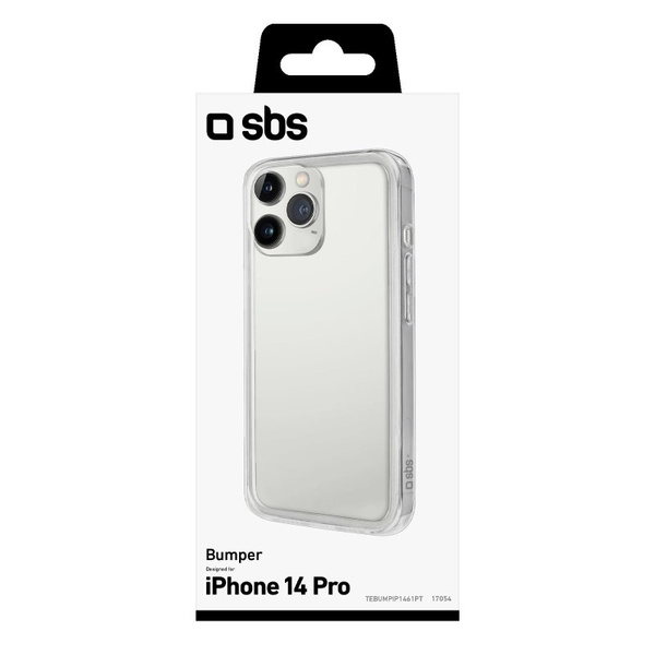 SBS Bumper Edges only, transparent, for iPhone 14 Pro