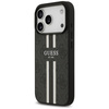 Etui Guess 4G Printed Stripes MagSafe do iPhone 17 Pro czarny