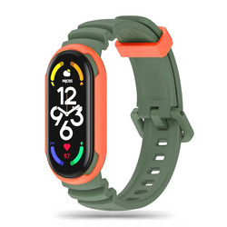 TECH-PROTECT ICONBAND HYBRID XIAOMI MI SMART BAND 5 / 6 / 6 NFC / 7 ARMY GREEN/ORANGE