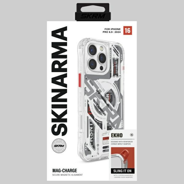 Skinarma etui Ekho iPhone 16 Pro Max      6.9" Magnetic Charging przezroczysty/clear