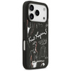 Etui Karl Lagerfeld Grained Pattern & Logo MagSafe do iPhone 17 Pro czarny