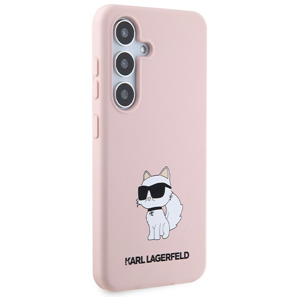 KARL LAGERFELD KLHCS24SSNCHBCP S24 S921 HARDCASE RÓŻOWY/PINK SILICONE CHOUPETTE