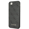 Guess GUHCI8G4GFGR iPhone SE 2022 / 2020/ 7 / 8  szary/grey hard case 4G Metal Gold Logo