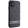Guess GUHCN61P4SNK iPhone 11 / Xrszary/grey hardcase 4G Stripe