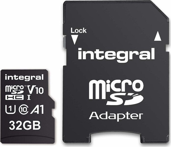 INTEGRAL 32GB MICRO SD + ADAPTER EB INMSDH32G-100V30