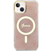 Guess GUHMP14MH4STP iPhone 14 Plus/ 15 Plus 6.7" różowy/pink hardcase 4G MagSafe