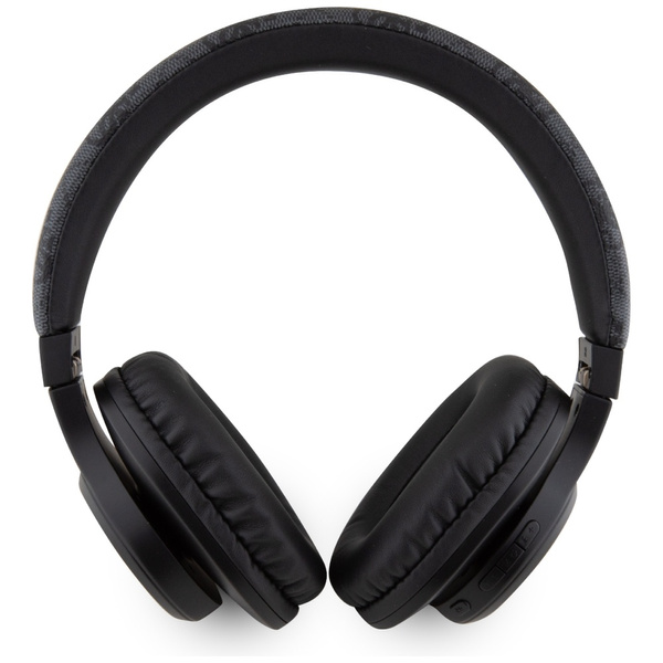 Słuchawki nauszne Guess Bluetooth 4G     Leather Tone On Tone Script czarny
