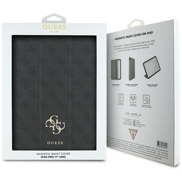 Guess GUFC11PM24PS4SGK iPad Pro 11" 2024 czarny/black Magnetic 4G Big Logo