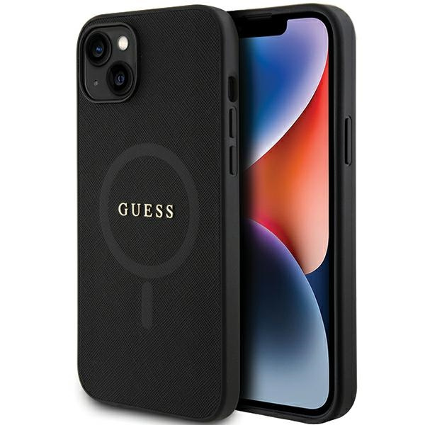 GUESS GUHMP15MPSAHMCK IPHONE 15 PLUS / 14 PLUS 6.7 "BLACK / BLACK HARDCASE SAFFIANO MAGSAFE