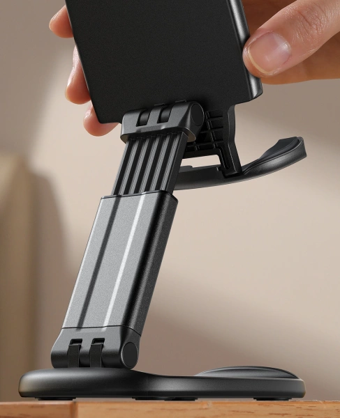 JOYROOM JR-ZS371 FOLDABLE STAND FOR TABLET PHONE WITH HEIGHT ADJUSTMENT - BLACK