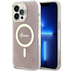 Guess GUHMP14XH4STP iPhone 14 Pro Max6.7" różowy/pink hardcase 4G MagSafe