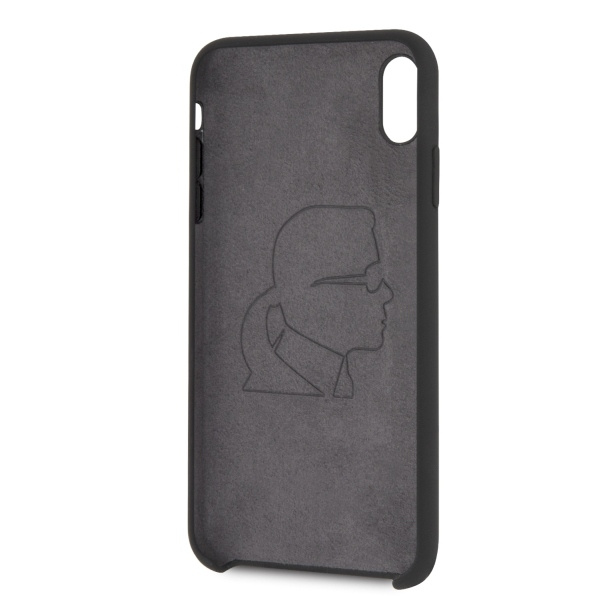 Karl Lagerfeld KLHCI65SLFKBK iPhone XsMax  hardcase czarny/black Silicone Iconic