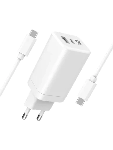Freenet Basics - Travel Charger USB-C/-A PD 65W GaN White