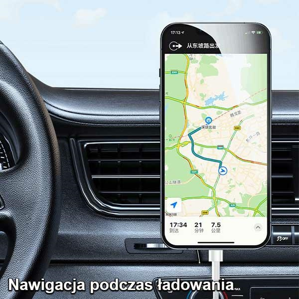 USAMS Uchwyt indukcyjny Magnetic CarWireless Charging 15W do kratki went. szary/grey CD170DZ01 (US-CD170)