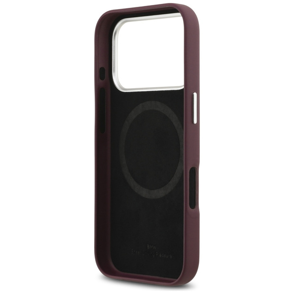 Etui BMW Sign Full Wrapped Metal MagSafe do iPhone 17 Pro czerwony