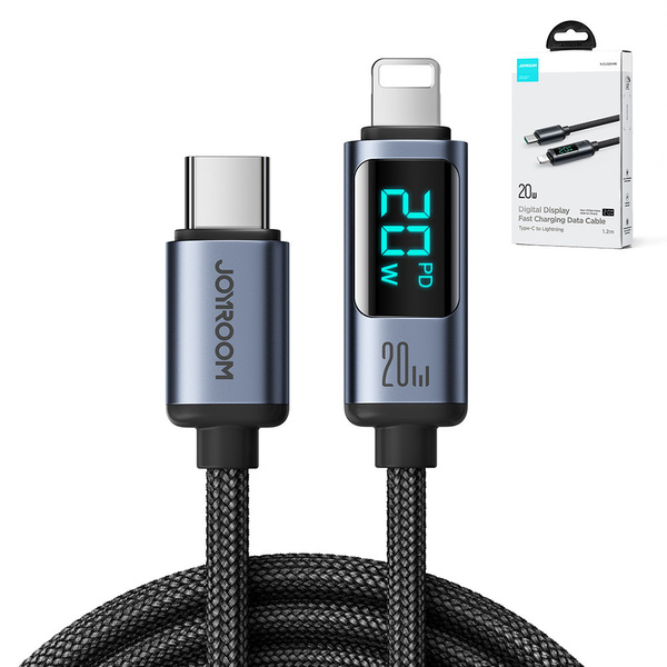 Joyroom Prism Series A16 Lightning / USB-C PD 20W 1.2m cable - black