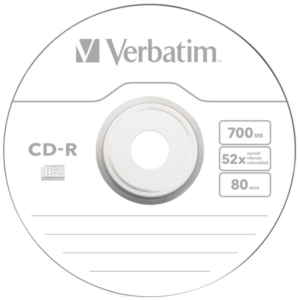 Verbatim Płyta CD-R 700MB 52x Extra      Protection biały/white 1szt 43347