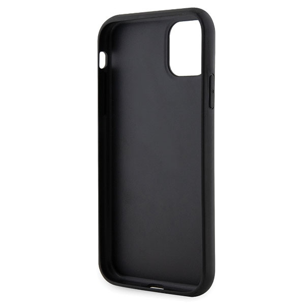 Etui Karl Lagerfeld Glitter Choupette Patch na iPhone 11 / Xr - czarne