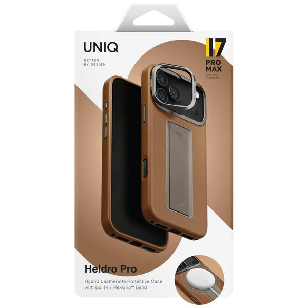 Etui UNIQ Heldro Pro do iPhone 17 Pro Max Magclick Charging karmel