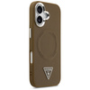 Etui Guess Triangle Logo MagSafe do      iPhone 17 brązowy