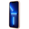 Guess GUHCP13MPSATPP iPhone 13 / 14 / 156.1" różowy/pink hardcase SaffianoTriangle Logo Cardslot