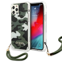 GUESS GUHCP12LKSARKA IPHONE 12 PRO MAX 6,7" ZIELONY/KHAKI HARDCASE CAMO COLLECTION