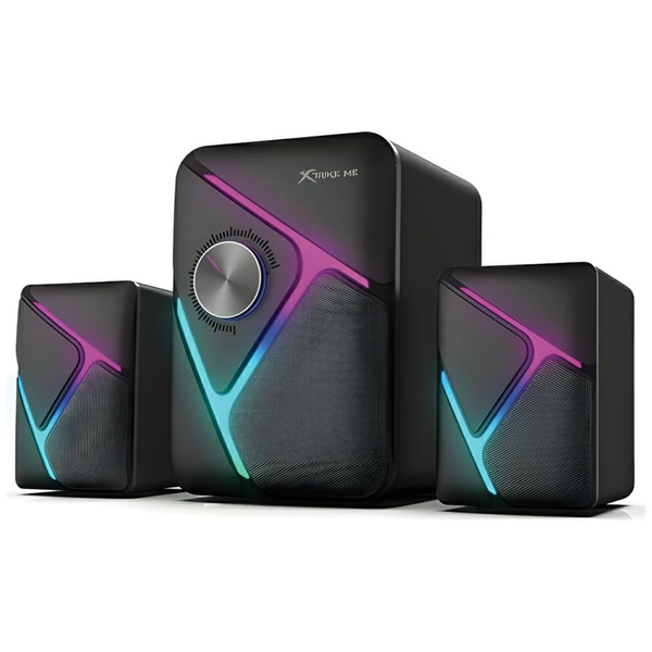 XTRIKE ME zestaw gamingowych głośnikówkomputerowych stereo 2.1 SK-610 czarny/black