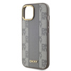 DKNY DKHMP15SPCPVSLE iPhone 156.1" beżowy/beige hardcase Leather Checkered Mono Pattern MagSafe
