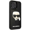Karl Lagerfeld KLHCP14LKH3DBK iPhone 14 Pro 6.1 "black / black hardcase 3D Rubber Karl`s Head