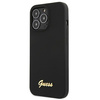 Guess GUHMP13XLSLMGBK iPhone 13 Pro Max6,7" black/czarny hardcase Silicone Script Gold Logo MagSafe