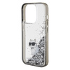 Etui Karl Lagerfeld Liquid Glitter Choupette do iPhone 15 Pro Max - przezroczyste