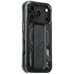 Etui Skinarma Helio do iPhone 17 Pro     Magnetic Charging + Grip Stand grafitowy
