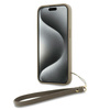 DKNY DKHCP15SPBSWSE iPhone 15 / 14 / 136.1" beżowy/beige hardcase Wrist Strap Stock Logo