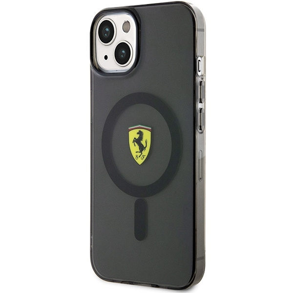 Etui Ferrari Translucent MagSafe na iPhone 14 - czarne