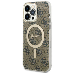 Guess GUHMP15XH4STW iPhone 15 Pro Max6.7" brązowy/brown hardcase IML 4G MagSafe