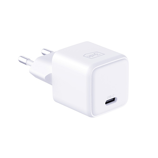3MK Hyper Charger PD 25W ład. sieć. biała/white + 1x USB-C Cable