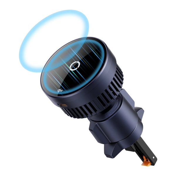 Baseus MagPro BS-CW04 Car Holder with Qi2.0 15W Inductive Charger for Air Vent - Black