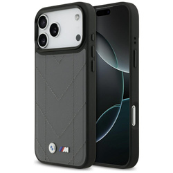 Etui BMW M Quilted Logo MagSafe do iPhone 17 Pro Max antracyt