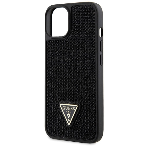 Guess GUHCP14SHDGTPK iPhone 14 / 15 / 13 6.1" czarny/black hardcase Rhinestone Triangle