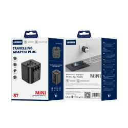 JELLICO universal travel adapter S7 Max 2500W Black