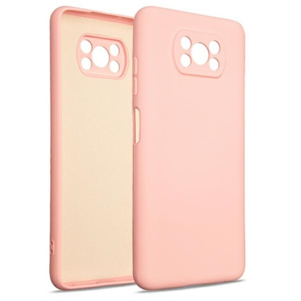 Beline Etui Silicone Xiaomi Poco X3 różowo-złoty/rose gold