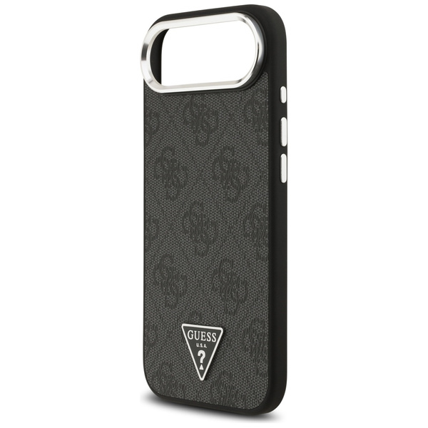 Etui Guess 4G Triangle Logo MagSafe do iPhone Air czarny srebrny