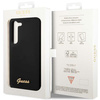 Guess GUHCS23MSLSMK S23+ S916 czarny/black hardcase Silicone Vintage Gold Logo