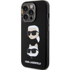 KARL LAGERFELD KLHCP15LSDHKCNK IPHONE 15 PRO 6.1" CZARNY/BLACK SILICONE KARL&CHOUPETTE HEAD