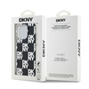 DKNY DKHCP15XHDLCEK iPhone 15 Pro Max6.7" czarny/black hardcase IML Checkered Mono Pattern