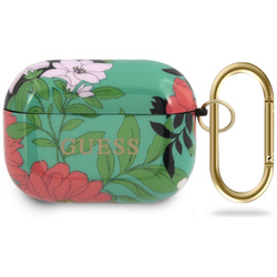 Guess GUACAPTPUBKFL01 AirPods Pro cover zielony/green N.1 Flower Collection